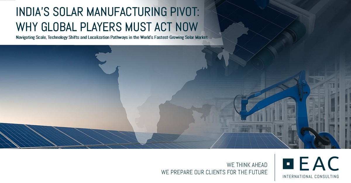 Featured image for “INDIA’S SOLAR MANUFACTURING PIVOT: WHY GLOBAL PLAYERS MUST ACT NOW”
